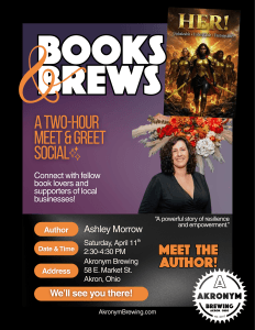 Books and Brew event Akronym Brewing