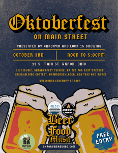 Akronym Brewing | Downtown Akron Brewery & Brewpub | Craft Beer in Akron Ohio 2 Oktoberfest Akron 2026 at the Akronym Biergarten