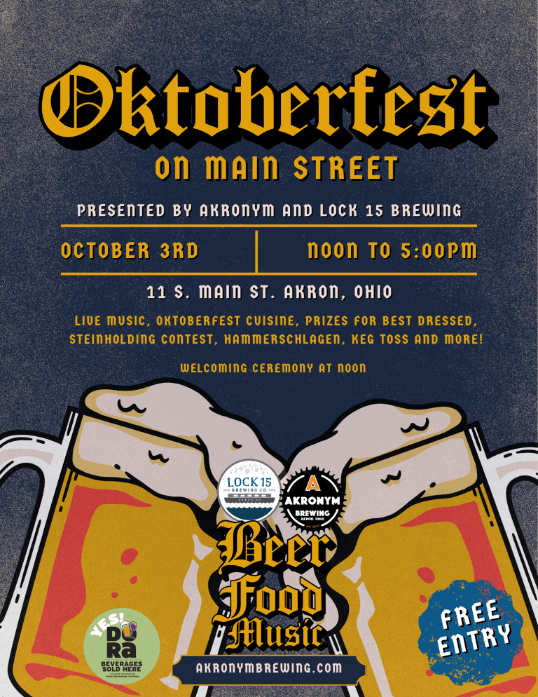 Oktoberfest Akron 2026 at the Akronym Biergarten
