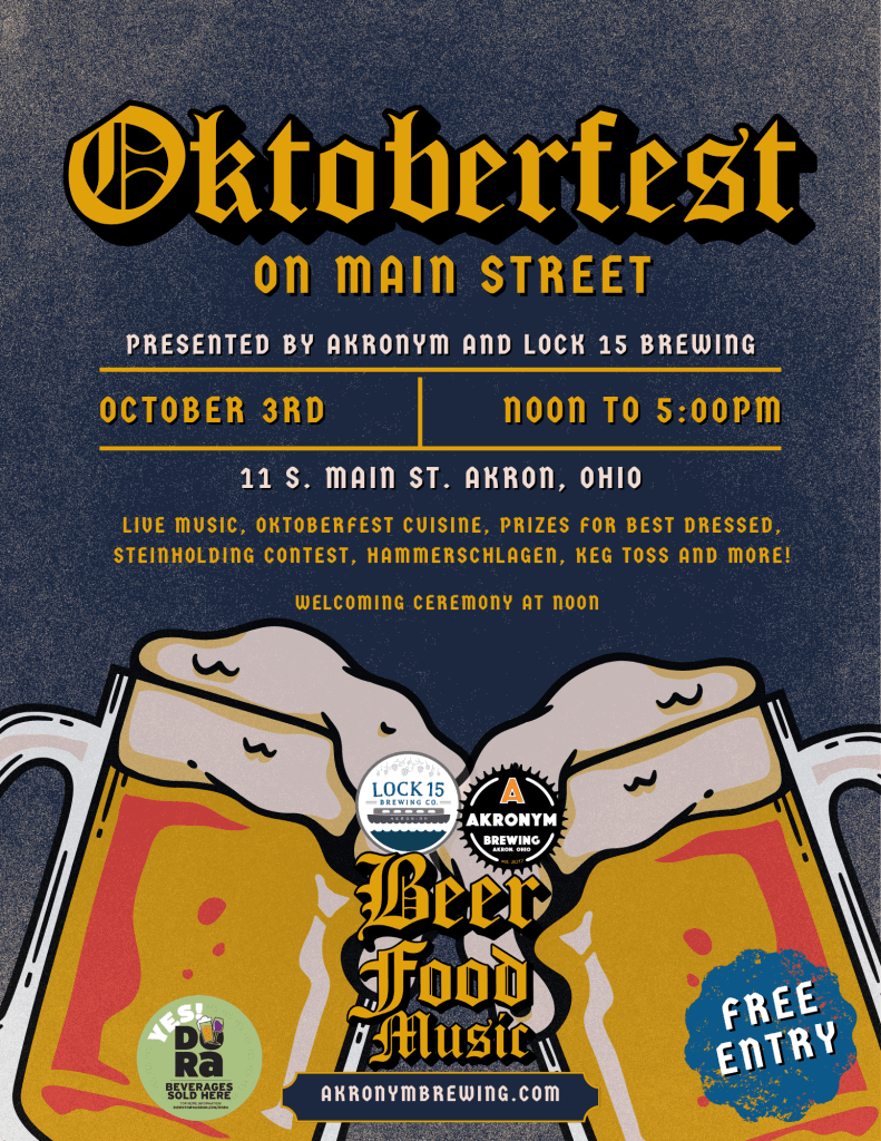 Oktoberfest Akron 2026 at the Akronym Biergarten